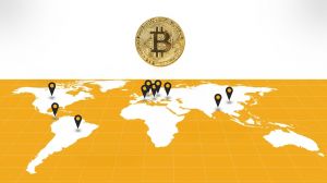 Mapa krajów z rezerwami kryptowalutowymi