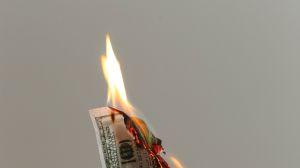 spalony banknot