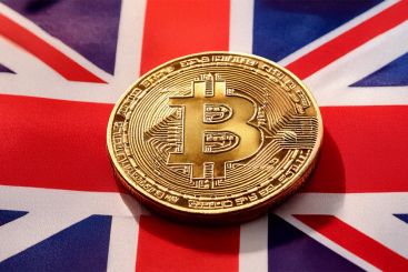 Bitcoin, brytyjska flaga